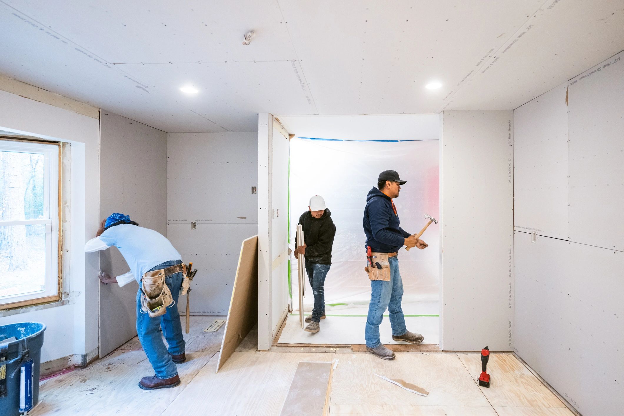 Conduit pathway installation work