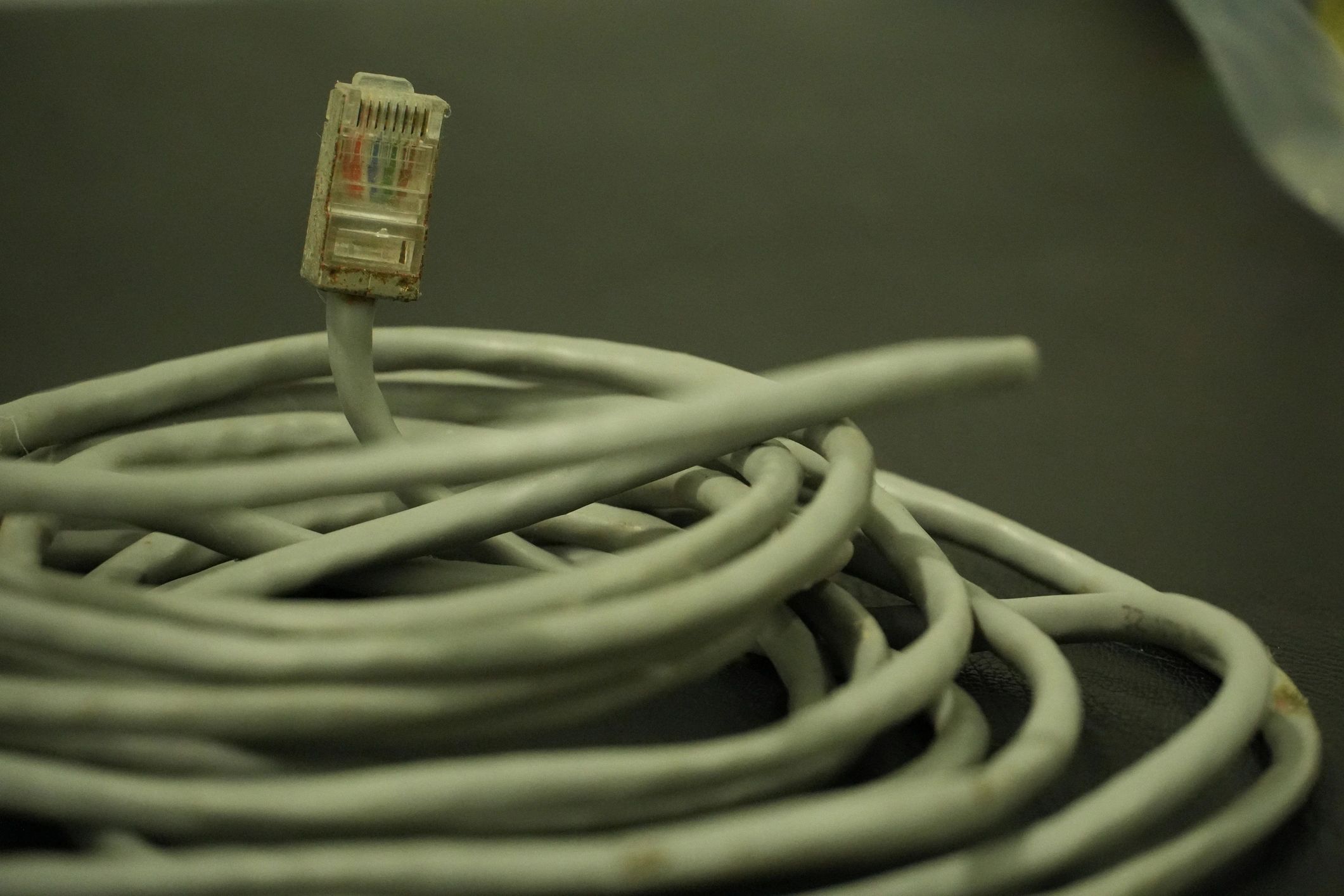Network cable infrastructure detail